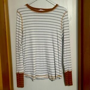 Cres Lemme cream stripe, brown wrist medium